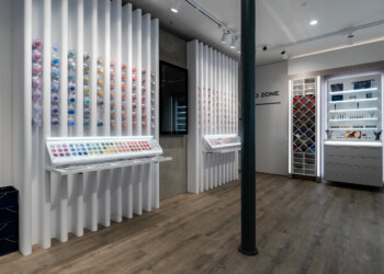 Make up displays at Kryolan Covent Garden Make up displays at Kryolan Covent Garden