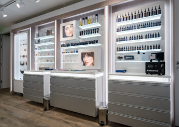 Product displays at Kryolan Covent Garden product displays at kryolan covent garden