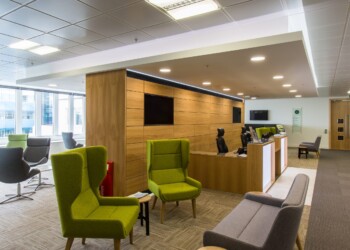 Reception area at Landmark office Reception area at Landmark office