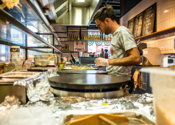 Staff working at La Petite Bretagne Dalston Staff working at La Petite Bretagne Dalston