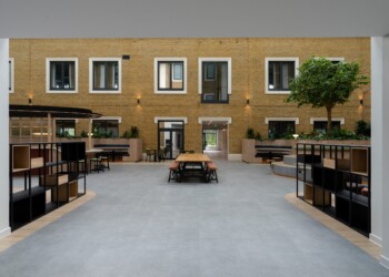 Atrium interior at One Arlington Square Atrium interior at one arlington square