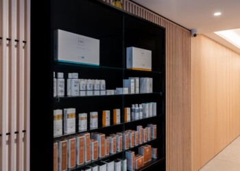 Product display at Define Clinic product display at define clinic in london