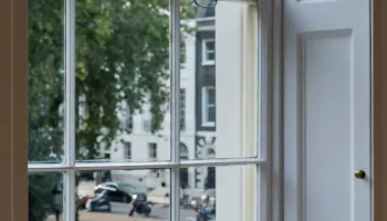 Sash window with shutters Sash window with shutters