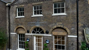 Exterior view of rear of 21 Bedford Square Exterior view of rear of Georgian townhouse