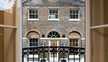 View from 21 Bedford Square View from window of georgian townhouse