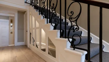 Ornate Georgian staircase at 21 Bedford Square ornate georgian staircase