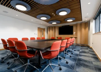 Conference facility at Olympia Henley Suite modern boardroom