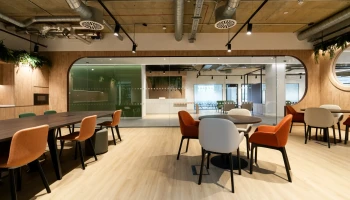 Break out area at ground floor office at Arlington Square Break out area at ground floor office at Arlington Square