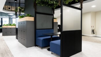 Seating at Acturis office Hatton Garden Seating at Acturis office fit out in Hatton Garden