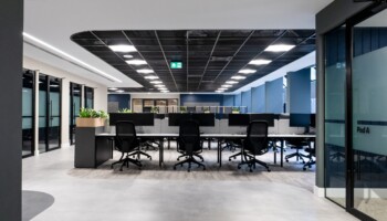 Open plan workspace at Acturis office Hatton Garden Open plan workspace at Acturis office fit out in Hatton Garden