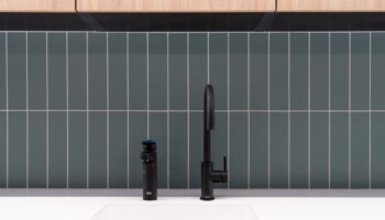 Black taps at Acturis office Hatton Garden Close up of black taps at Acturis office fit out in Hatton Garden